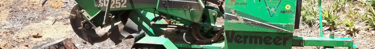 תקריב של מכרסמת גדמים Vermeer SC252